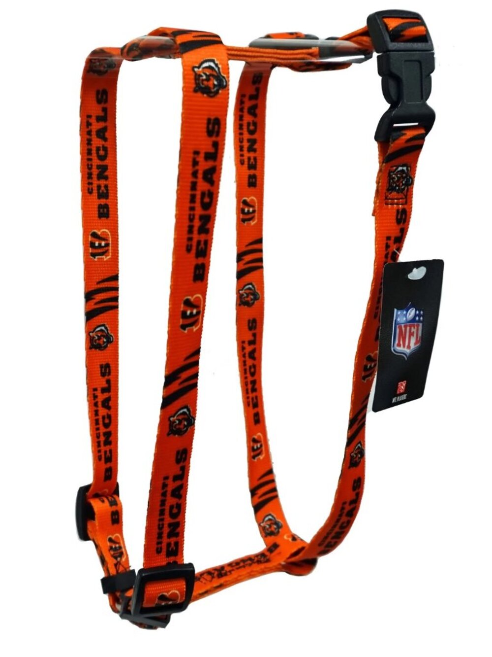 NEW Cincinnati Bengals NFL 5/8 Inch Adjustable Pet Harness Small